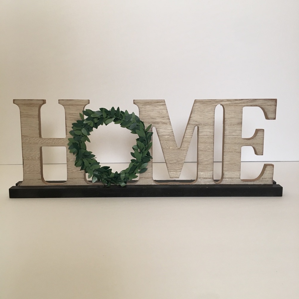 Farmhouse Style “HOME” Tabletop Sign